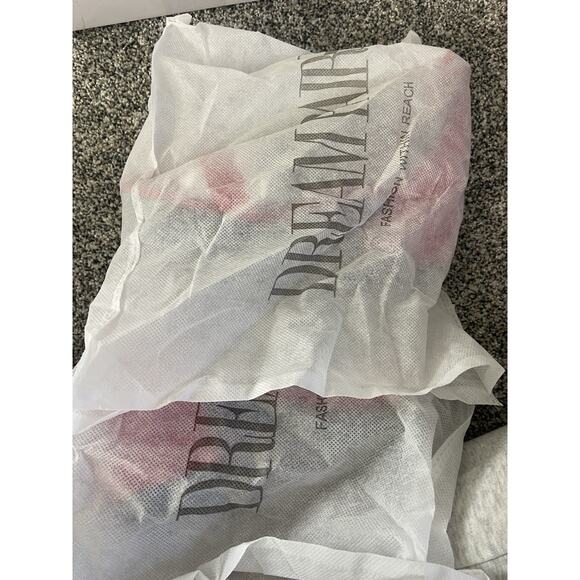 Women's Dream Pairs Red Strappy Sandals Block Heel Faux Suede Size 7 - Picture 6 of 6